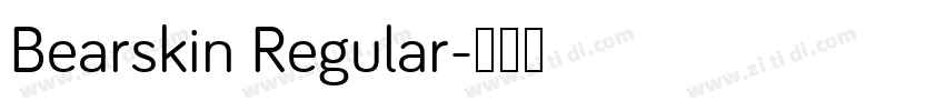 Bearskin Regular字体转换